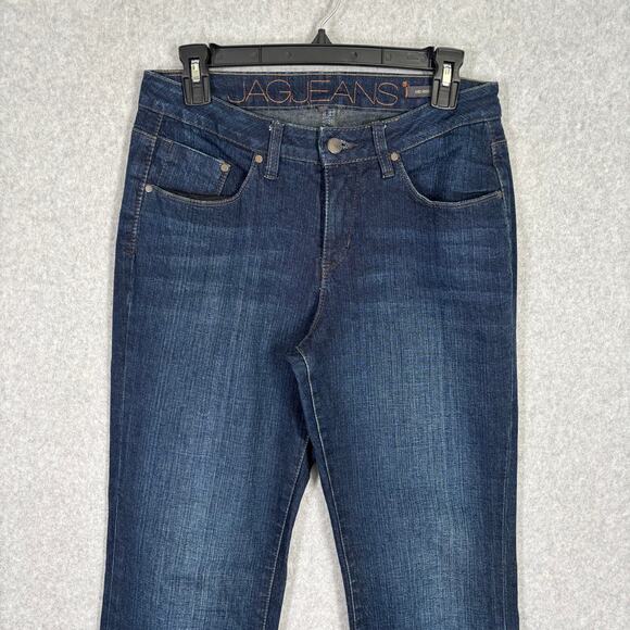 Jag Bootcut Jeans 6‎ Mid Rise Stretch Faded Mid Dark Western Rodeo 33" Inseam - Picture 2 of 13
